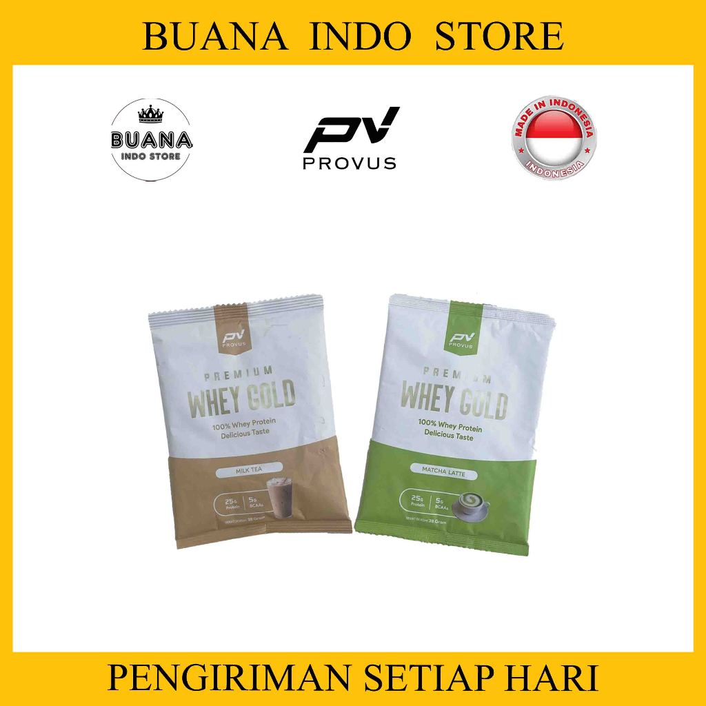 Provus Premium Whey Gold Sachet (38gr) - Suplemen Fitness GYM