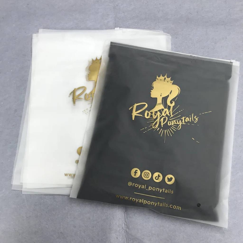 Plastik zipper pouch bag organizer 20x28 28x20 (+sablon)