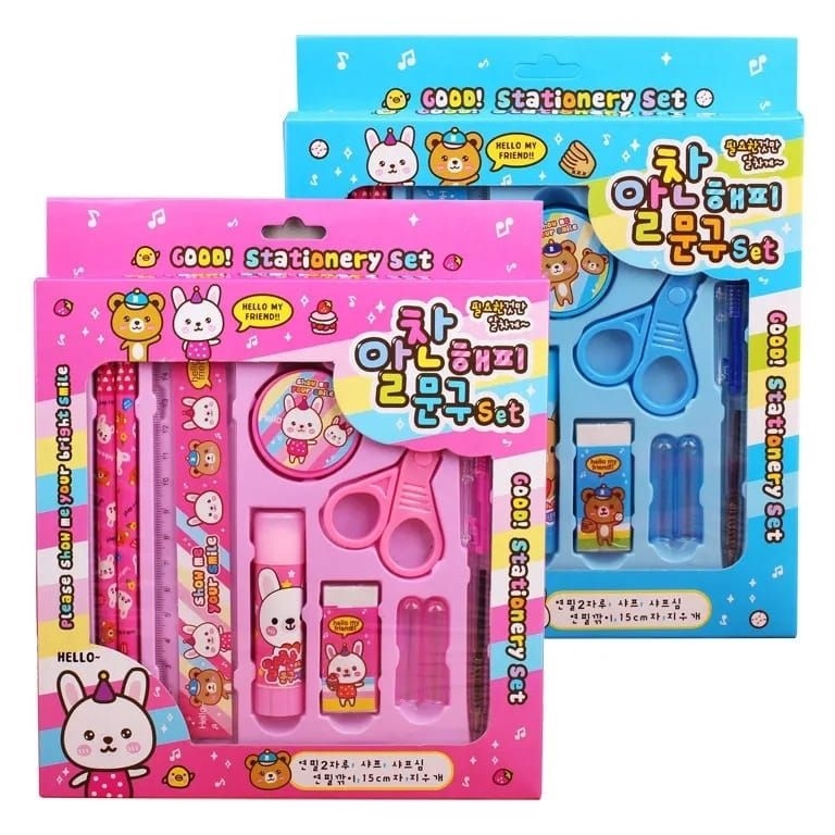 

Pasti Sampai Alat Tulis Set 8in 1 Karakter Stationery KidsPaket Alat Tulis Motif Lucu Trendi Fashion