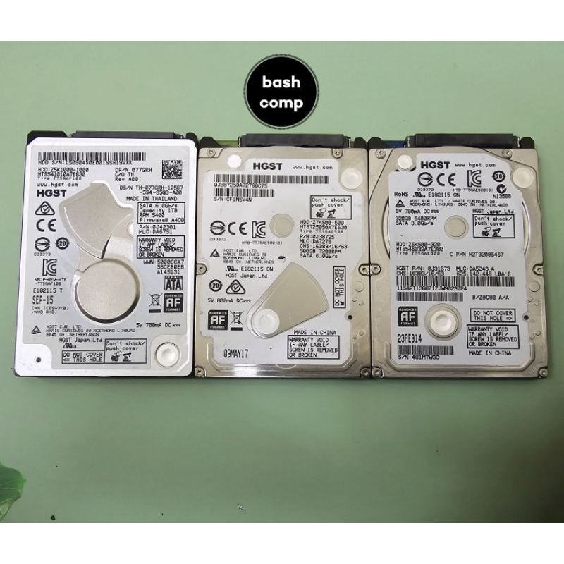 Hardisk NB 1TB/500 Gb /320GB Hitachi / HGST Tipis/Slim -HDD SATA 2.5 inchi -HDD 500Gb