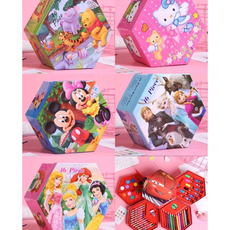 

Hot Selling Crayon set isi 46 Spidol Pensil Warna Set Crayon Oil Paste Cat Air Alat Lukis Murah Toserbazaar