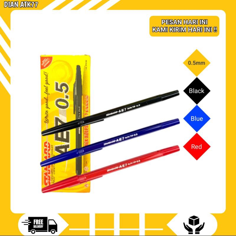 

Pulpen Standard AE7/Bolpoin AE7/Pena Standard/Bolpoin 1Pcs