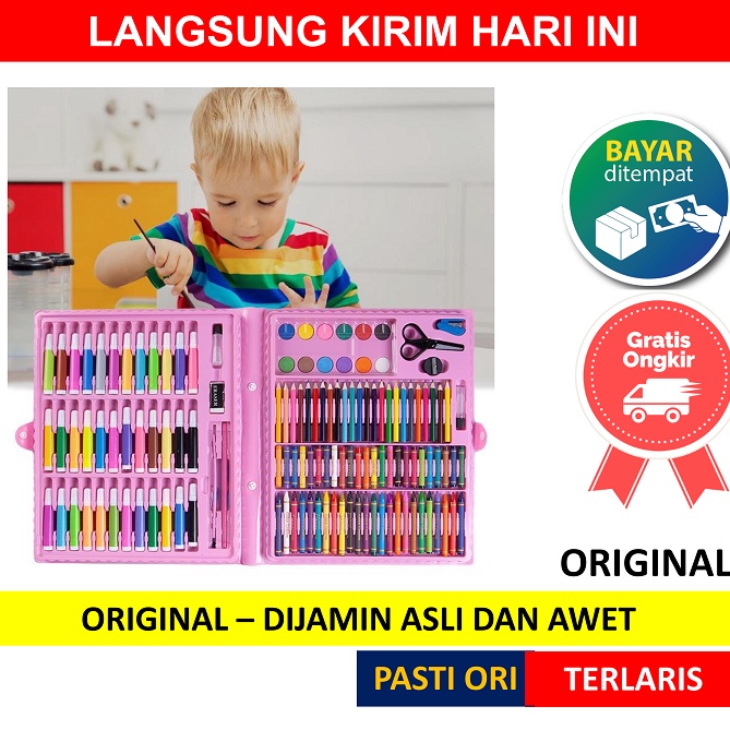 

Grosir Terbaik 15 pcs Crayon Alat Lukis Anak Pensil Warna Cat Air Perlengkapan Menggambar Melukis Mewarnai Set Art Full Set pc Krayon 15pcs 15pc Pastel Pena Cat Air Kuas