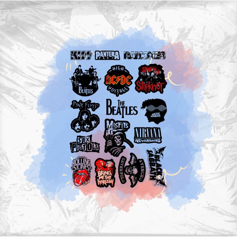 

STICKERS BAND METAL ISI 16PCS ANTI AIR+CUTTING VOL³ BRAND LOKAL