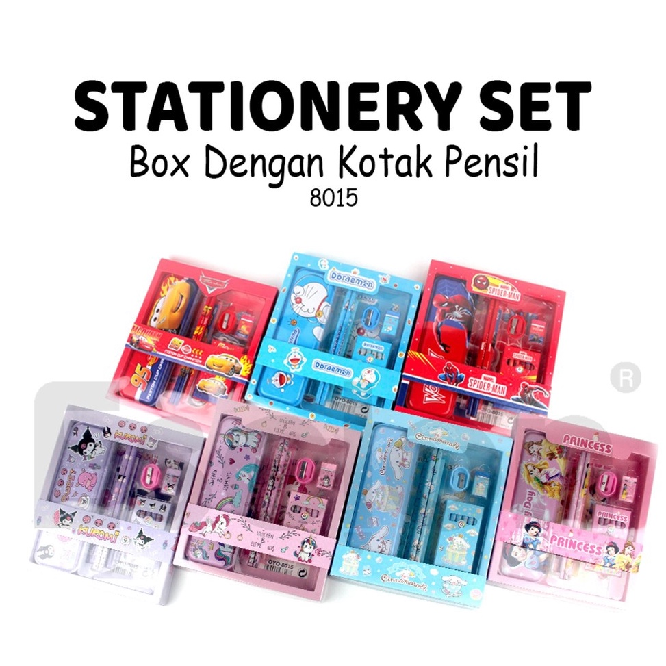 

Safe Payment Stationary Set 7in1 Karakter 815 Paket Alat Tulis Set Crayon