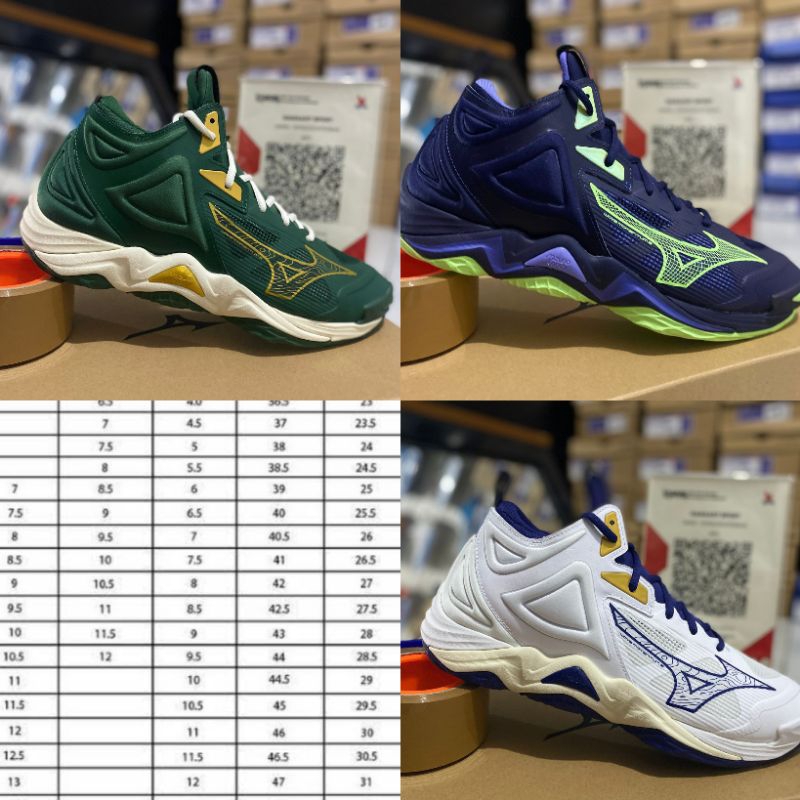 Sepatu voli ukuran 47 , sepatu voli ukuran 46 , sepatu voli ukuran besar big size jumbo , sepatu miz