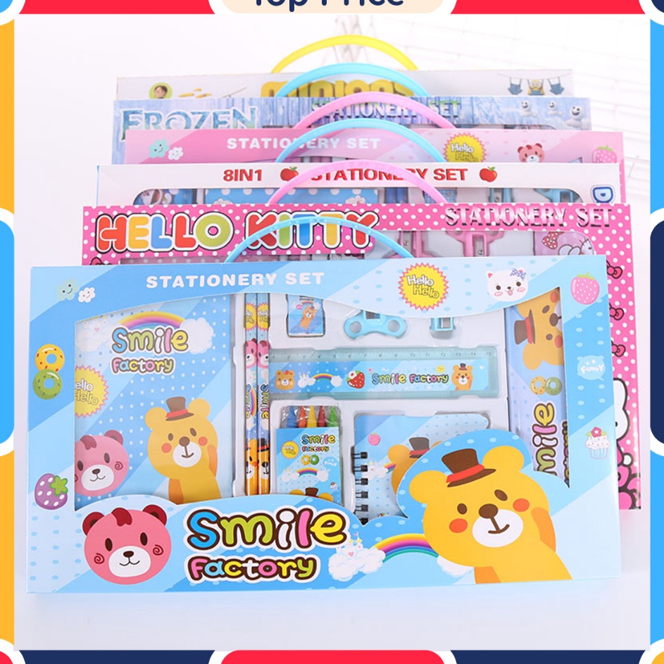 

New Trending Paket Alat Tulis Set Stationery Set Study Anak Karakter STY7