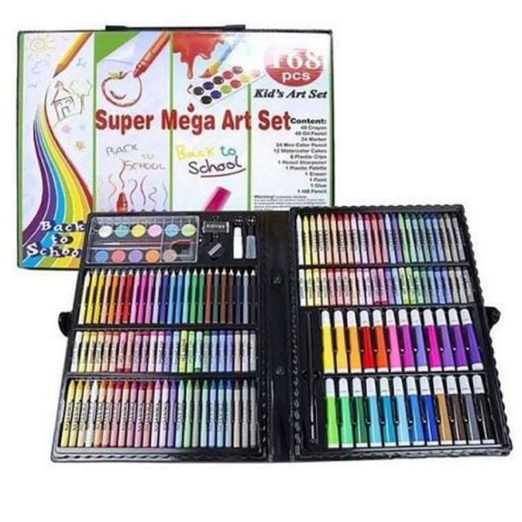 

Kejutan Minggu Ini PS Crayon Art Set Pensil Warna Warni 168 Pcs Super Mega Colouring Set Super Mega 168 in 1 Gulali Books Paket Art Set 168in1 Alat menggambar dan Mewarnai Art Set 168 Pcs