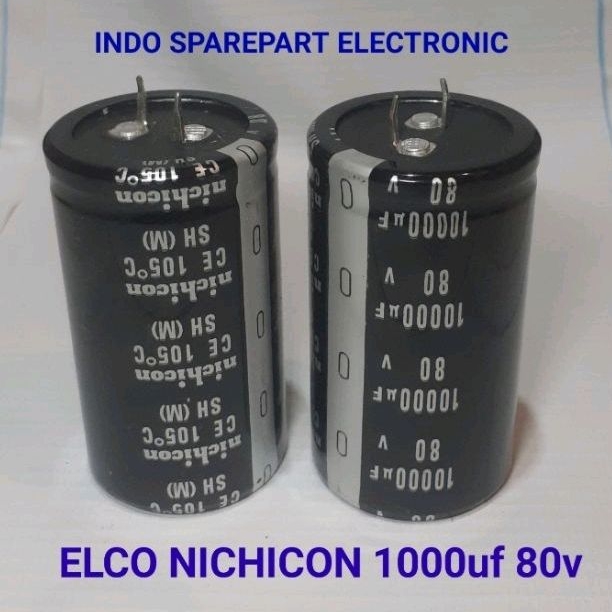 ELCO NICHICON HITAM 1000uf 80v