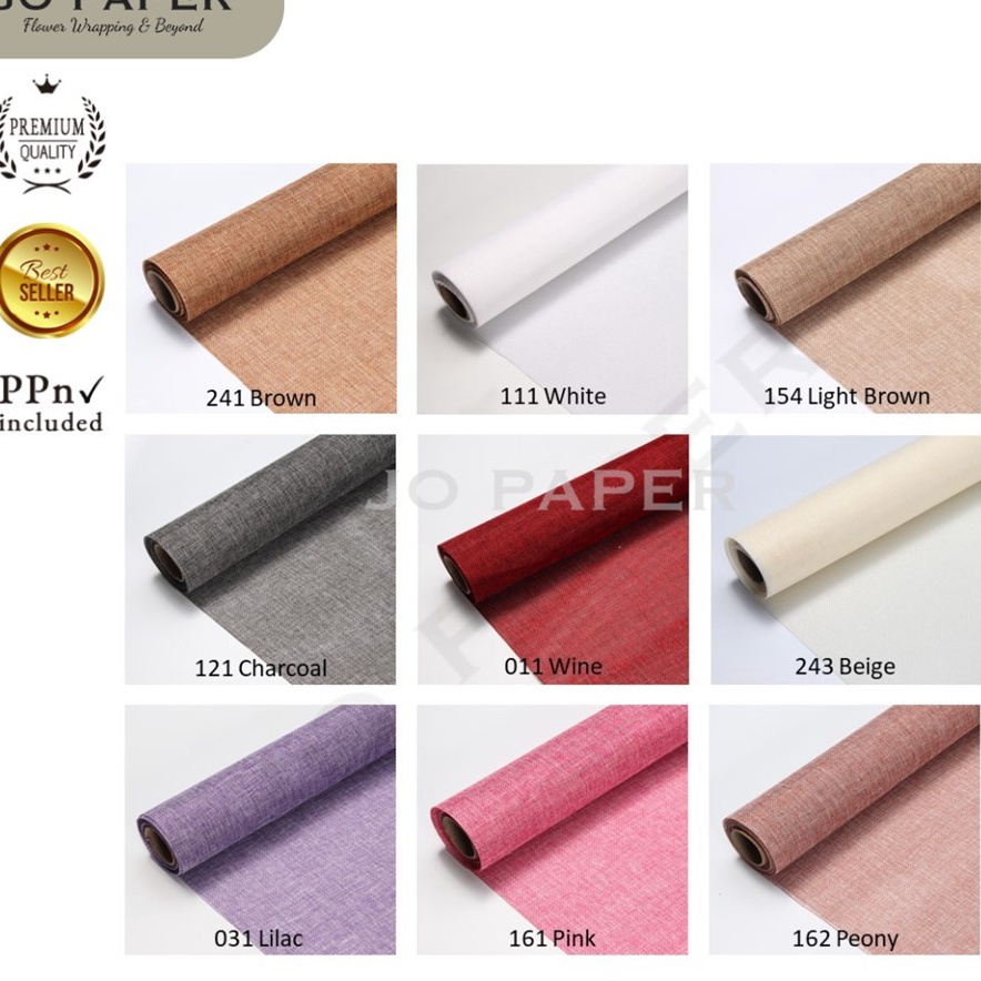 

Murah Istimewa Flower Wrapping Paper Jute Korea Karung Goni Mesh Roll Kertas Buket Bunga Florist