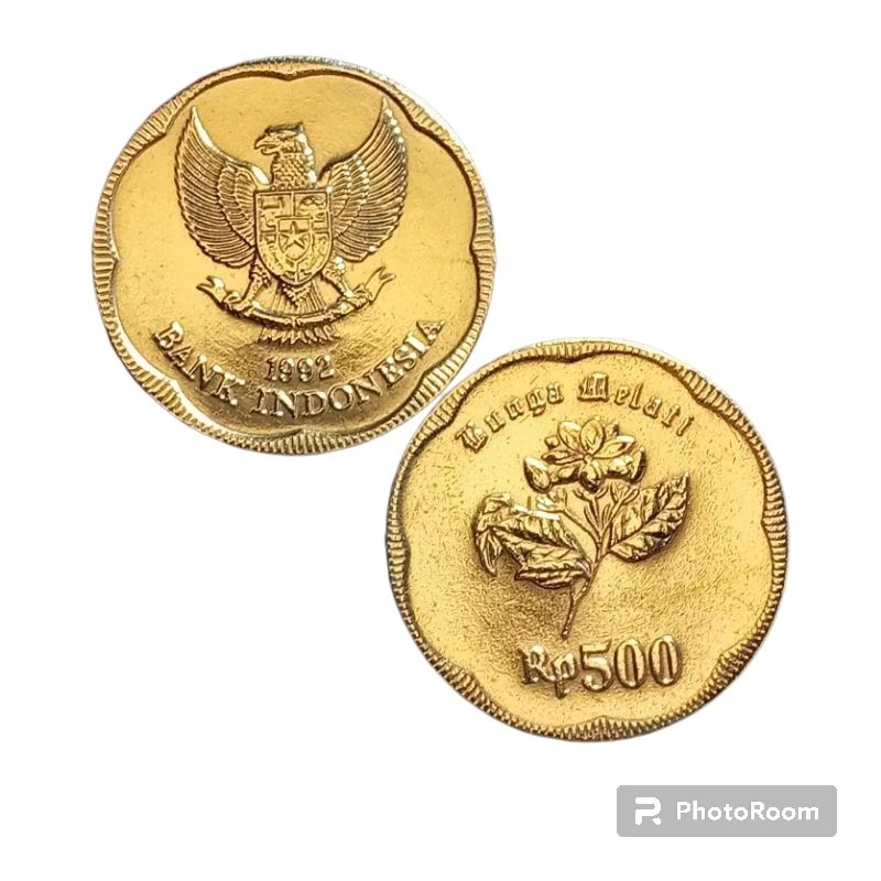 UANG KOIN 500 RUPIAH GAMBAR MELATI BESAR Tahun 1991-1996
