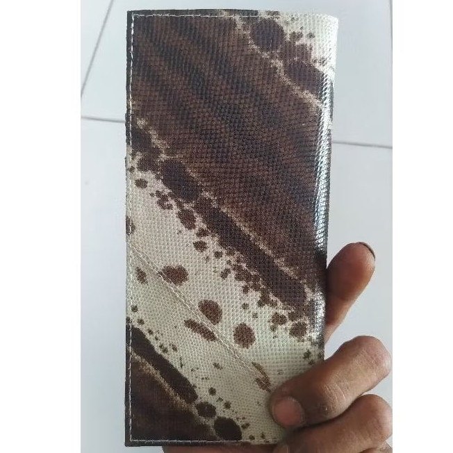 dompet kulit ular kadut asli 100% model panjang lebih tebal dan kuat dari kulit kobra