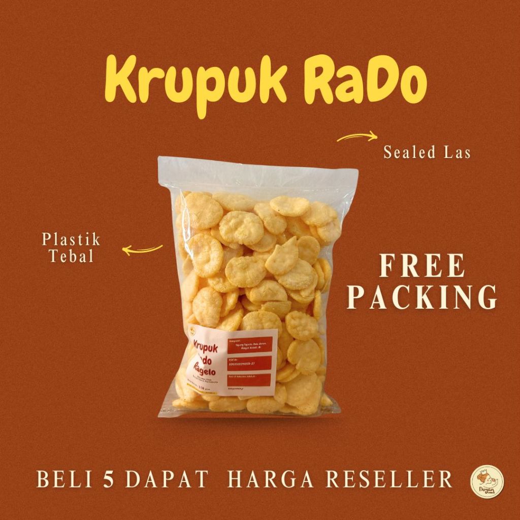 

KERUPUK RADO | KERUPUK RAGELO 150GR