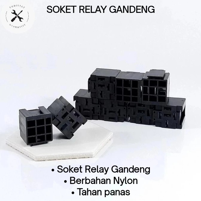 SOKET RELAY GANDENG/SOCKET GANDENG/RUMAH RELAY/RUMAH SOKET RELAY (KOSONGAN)