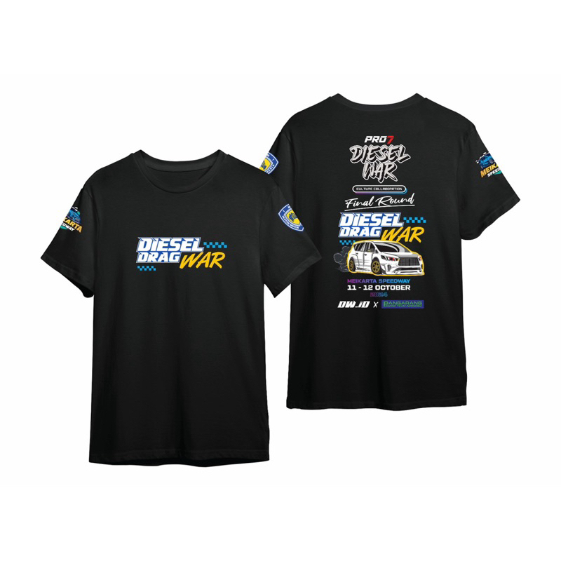 Tshirt Kaos Diesel Drag WAR Meikarta Pro7 Diesel War Final Round