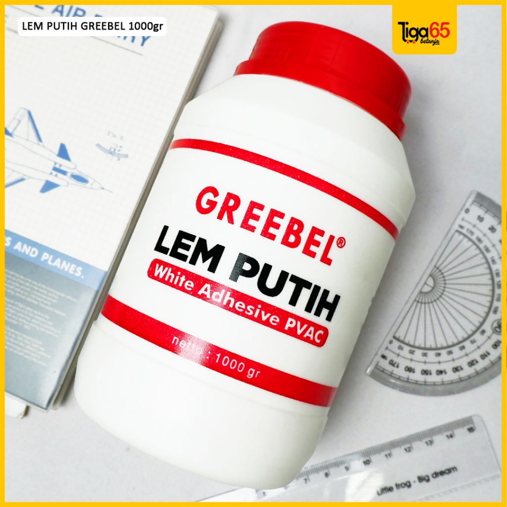 

Greebel White Glue / Lem Colek / Lem Botol / Lem Pvac / Lem Putih Serbaguna / Greebel 1Kg