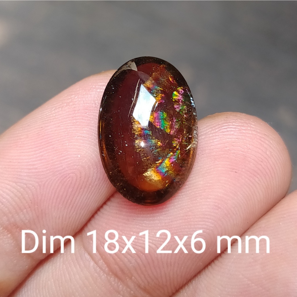 BATU KECUBUNG PELANGI TEH ASLI cek batu lainnya yaman api wulung opal bacan amethys kalimaya shopee 