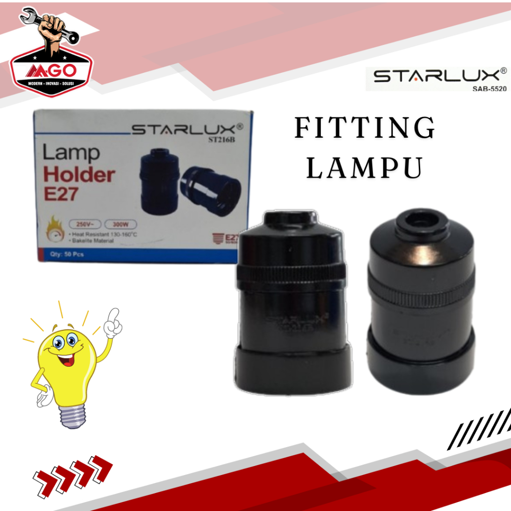 Starlux Fitting Lampu Gantung / Fitting Lampu / Fitting Gantung Starlux E27