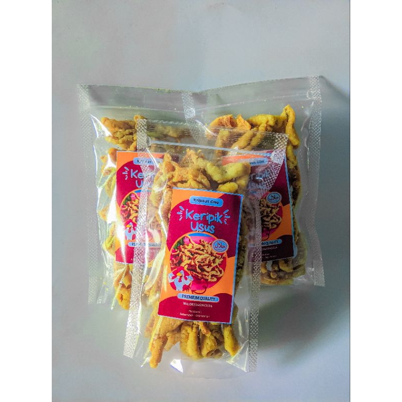 

KRIPSUS ONE- KRIPIK USUS AYAM KEMASAN 50 GR