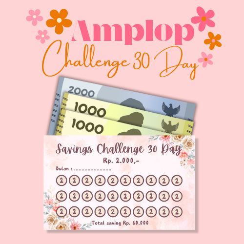 

Amplop Saving Challenge 30 Days (isi 10 lembar)