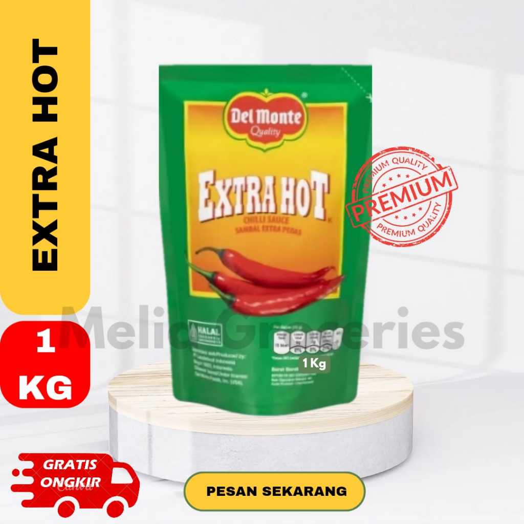 

Del Monte Saus Extra Hot CHILI pouch 1kg