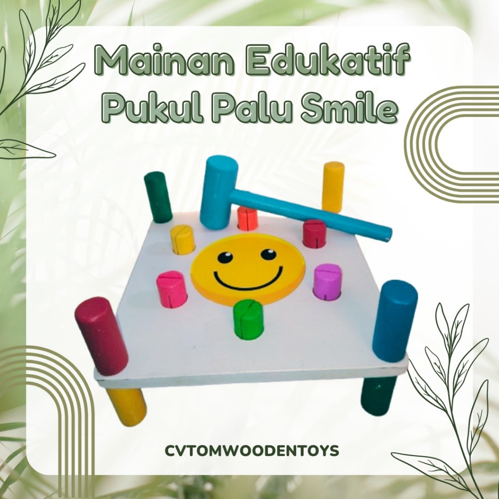 Mainan  edukatif palu smile mainan tk paud