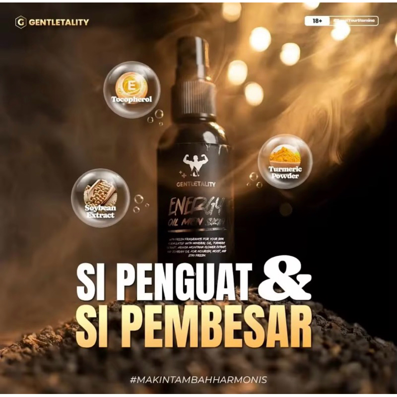 GENTLETALITY Serum Oil Man Penambah Ukuran Mr.p, Kuat Dan Tahan Lama 100% Original