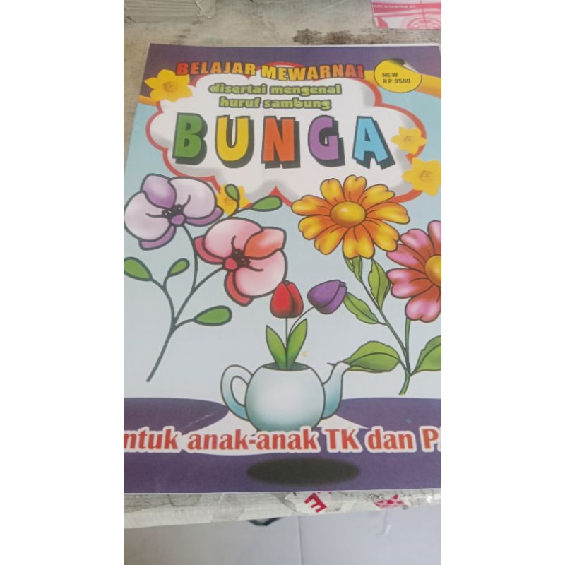 

buku mewarnai seri bunga