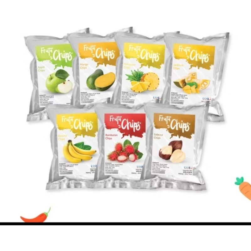 

Keripik Buah dan sayur organik fruta chips 50 gr dengan metode vaccum frying menggunakan minyak kelapa gluten free