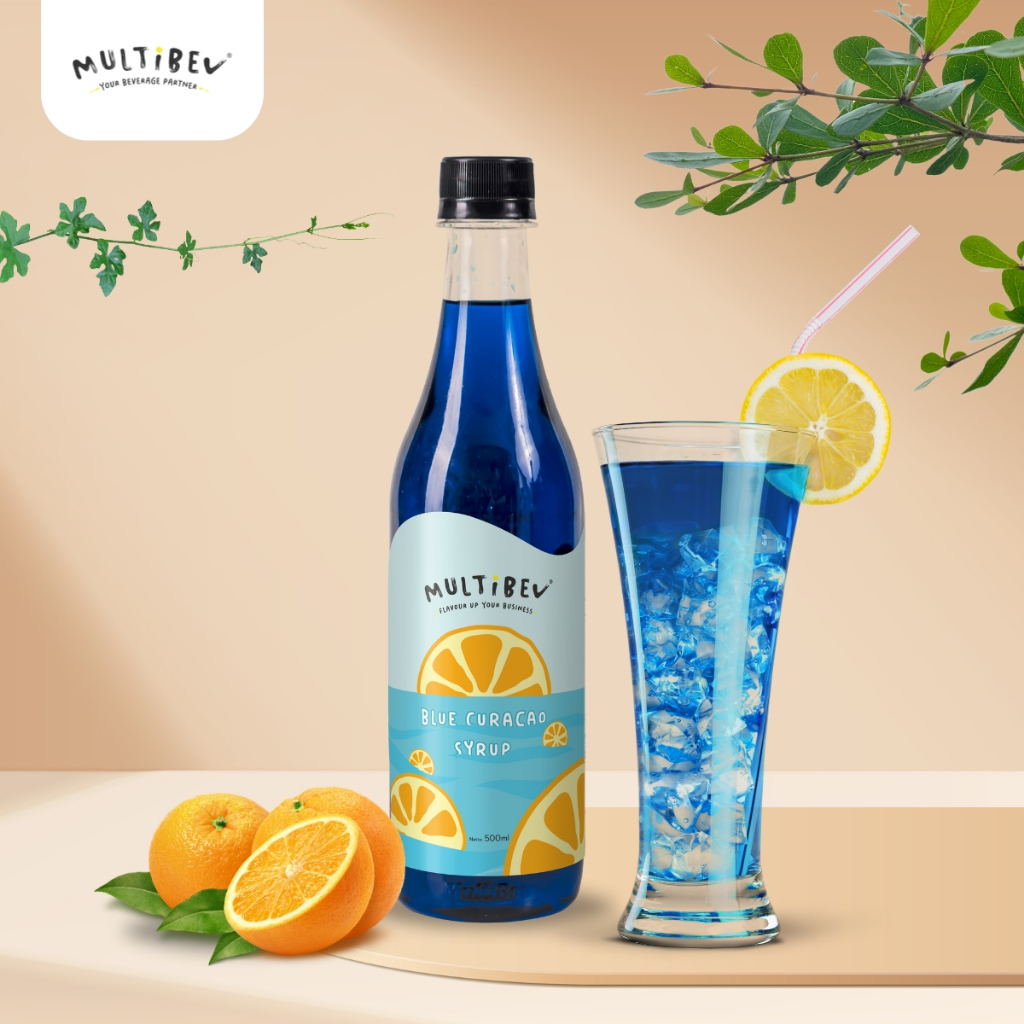 

MultiBev - Syrup Blue Curacao Bottle 500ml - Sirup Minuman