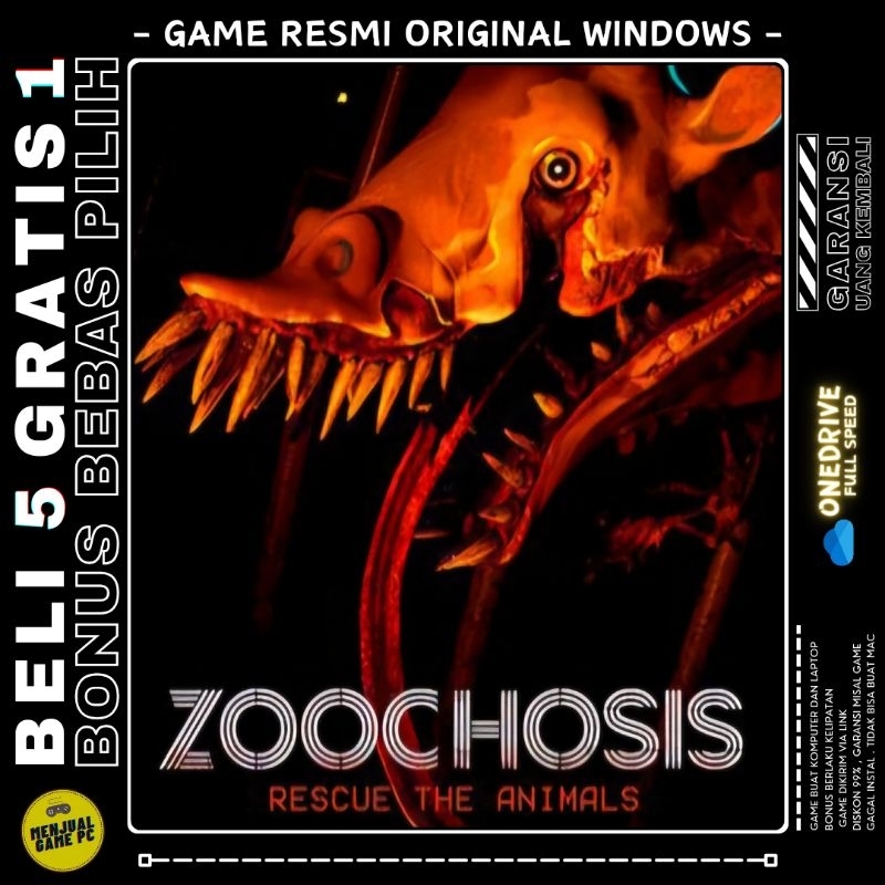 ZOOCHOSIS - GAME LAPTOP - GAME PC - ORIGINAL WINDOWS