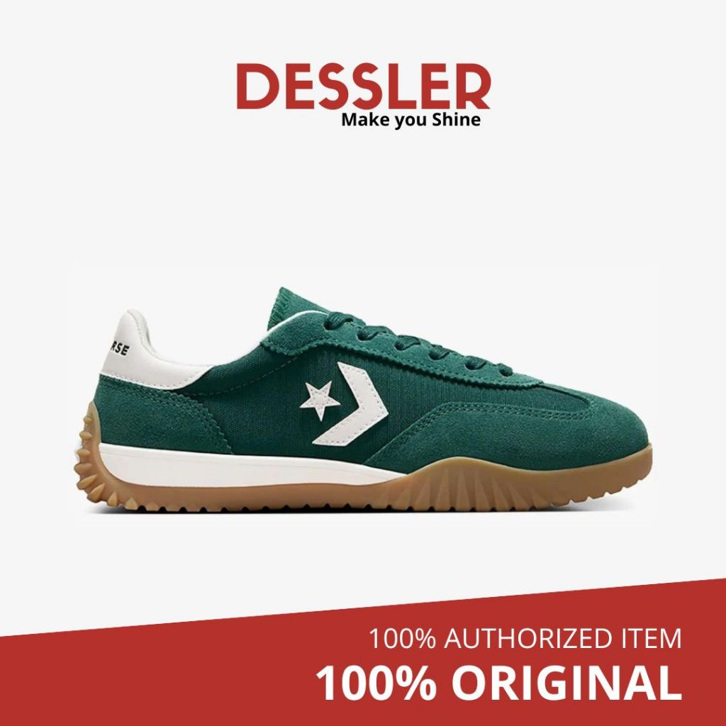 Converse Run Star Trainer Low Top Egret - Green Envy Egret White