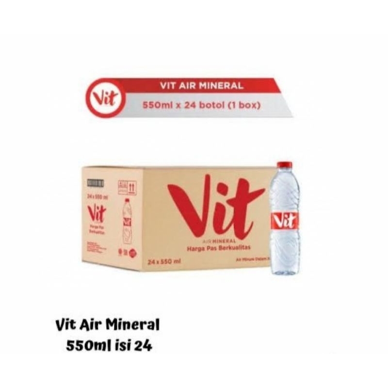 

VIT Air Mineral 550ML / 1 dus isi 24 Botol