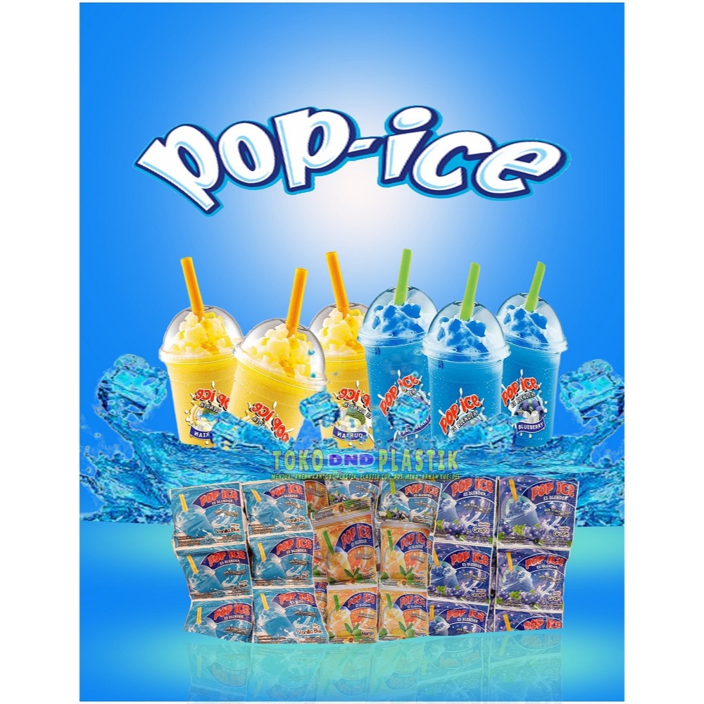 

POP ICE / POPICE BLENDER Renceng Termurah popice Es Blender Renceng isi 10sachet Netto:23G