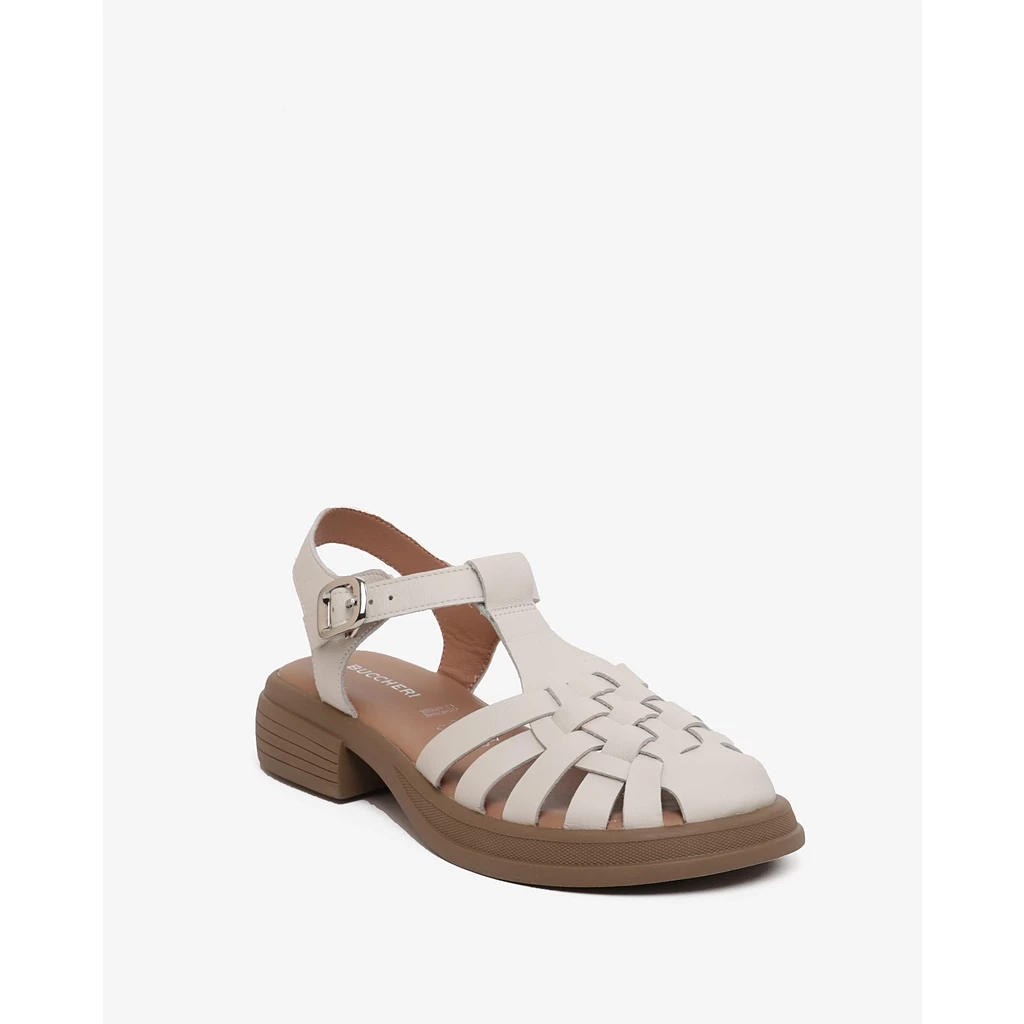 Sepatu Sandal Buccheri Seema Sandal Woman White - Bc1001