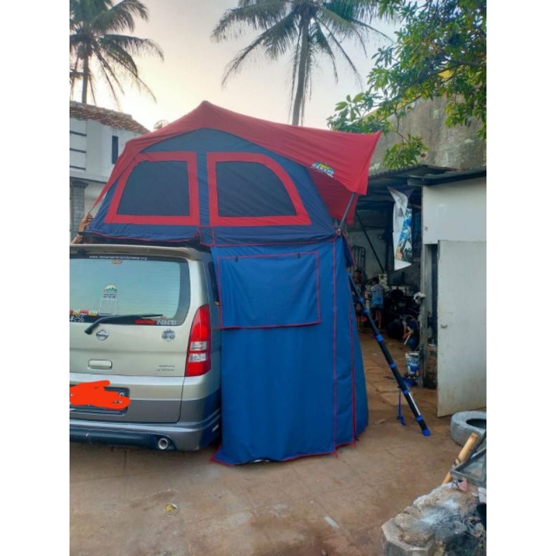 Rooftop tent by TEJA GARAGE model lipat tenda atas mobil camping car