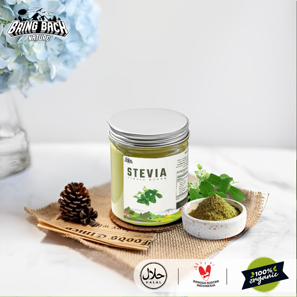 

DAUN STEVIA BUBUK 90gr MURNI MANIS ALAMI PENGGANTI GULA / STEVIA LEAVES POWDER TERAPI GULA DARAH DIABETES 0 ZERO KALORI