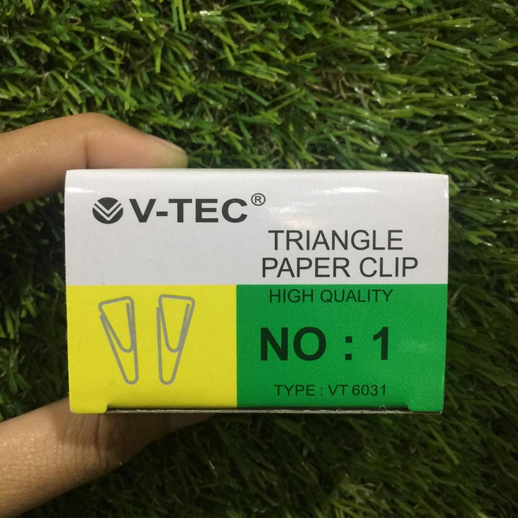 

VTEC TRIANGLE PAPER CLIP VT-6031 NO.1 / klip kertas