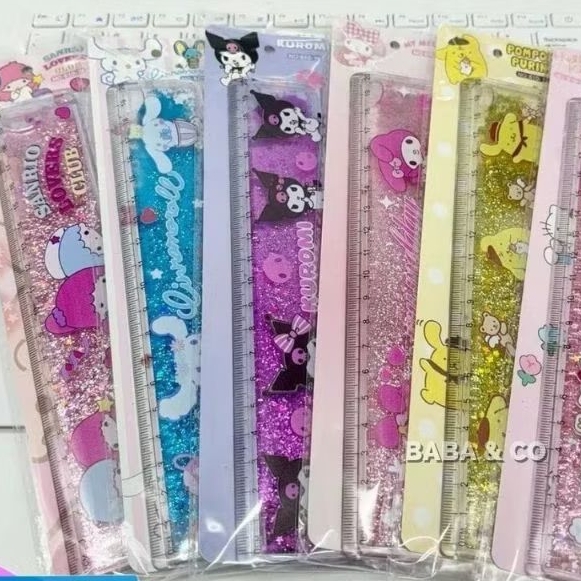 

PENGGARIS SANRIO PREMIUM 20CM TEBAL / MOTIF KUROMI, CINNAMOR