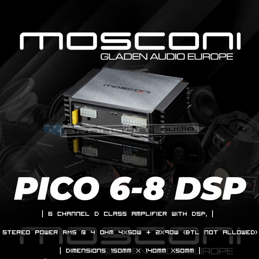 POWER MOSCONI PICO 6‐8 DSP | 6 CHANNEL AMPLIFIER