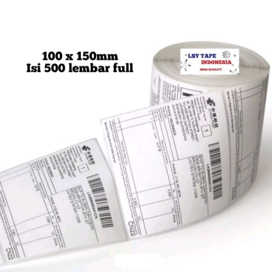 

KODE B57E Sticker Kertas Label Thermal Barcode 1 x15 mm A6 Isi 5 Lembar