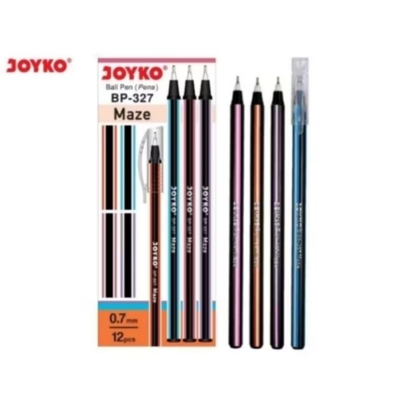 

Pena Pulpen Ball Pen Joyko Bp-327 Maze 1 box isi 12 pcs