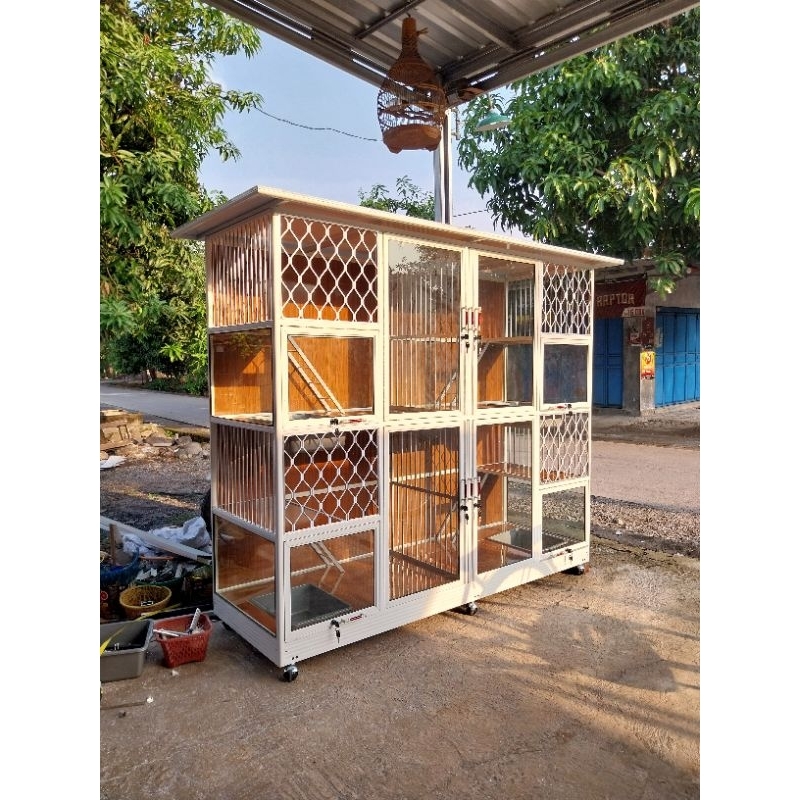 kandang kucing tingkat / rumah kucing / cat house / kandang kucing outdoor