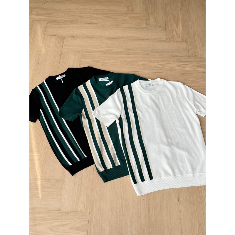 TWO STRIPES KNIT POLO | ATASAN PRIA