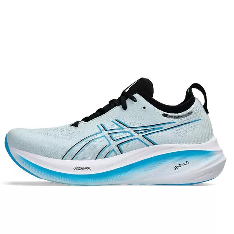 Sepatu Lari Asics gel-nimbus 26 bright cyan original