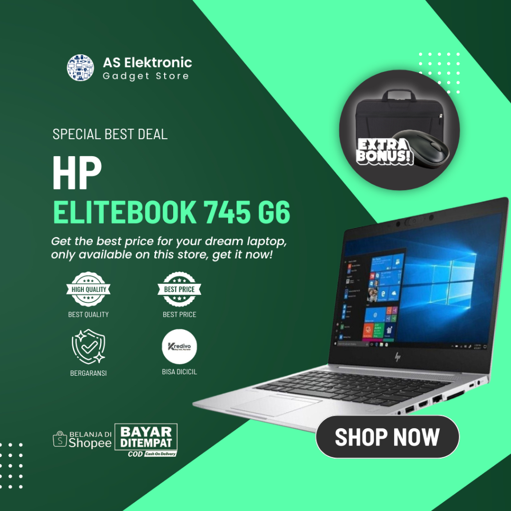 Laptop HP elitebook 745 G6 AMD ryzen 5 PRO| 16GB | SSD 512 | RADEON VEGA 8