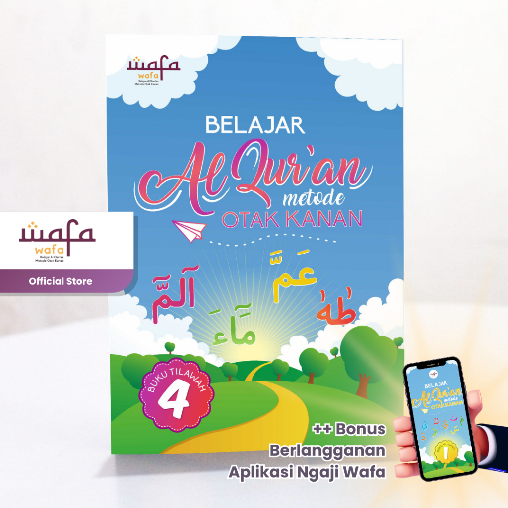 [JILID 4] Buku Tilawah Wafa Jilid 4 - Buku Belajar Mengaji Anak - BELAJAR AL-QURAN METODE OTAK KANAN