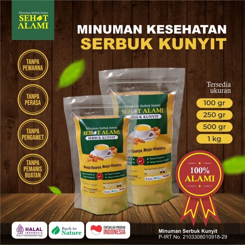 

Serbuk Kunyit/Kunir Instan Sehat Alami