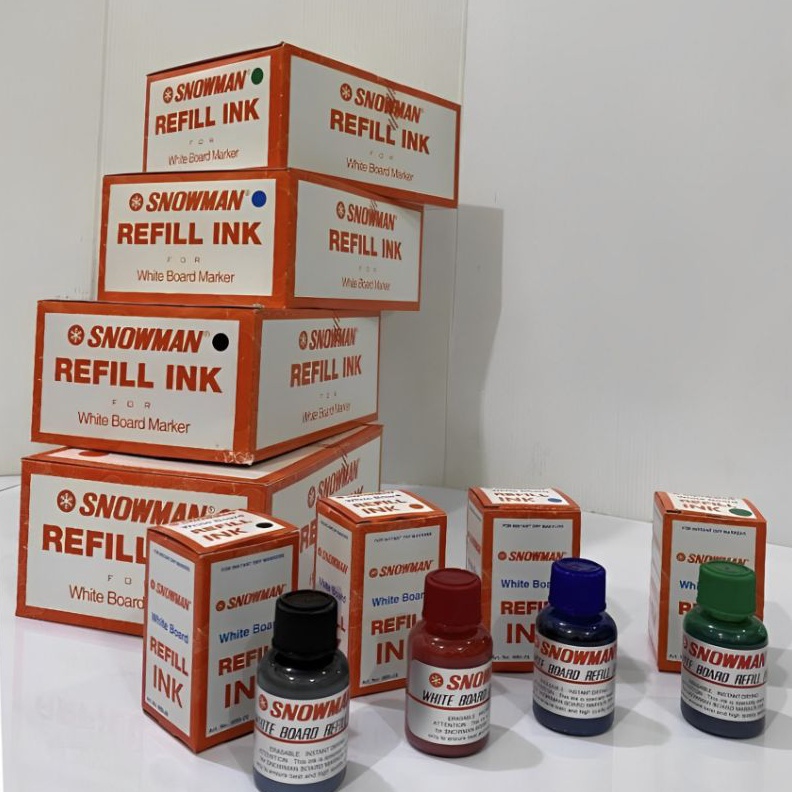 

KODE F43L REFILL TINTA SPIDOL WHITEBOARD SNOWMAN WBI2 1PAK12BOTOL