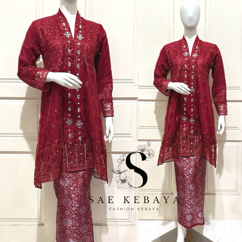 Kebaya Floy Tunik Payet - Kebaya Tunik Payet - Kebaya Modern - Kebaya Payet Modern - Kebaya Wisuda M